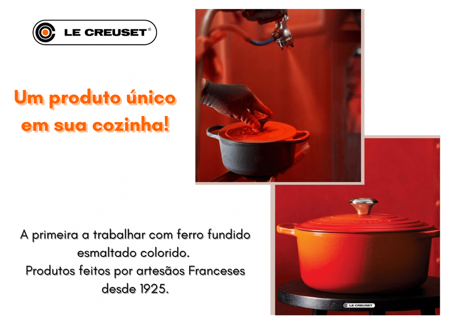 Manteigueira Le Creuset Laranja 16x12cm - LCL Home
